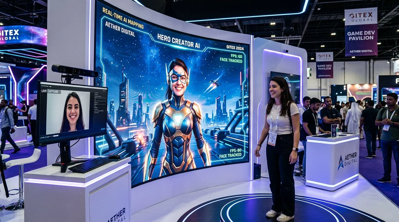 Live Exhibition Kiosk in Action at GITEX