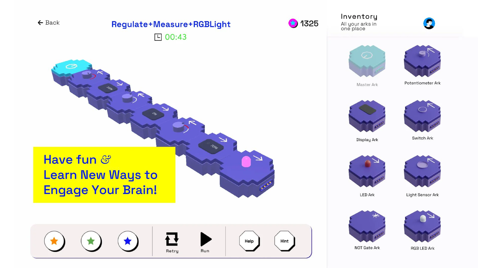 QU Electronics Puzzle Screenshot